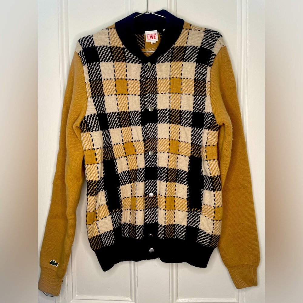 Lacoste Live Checked Wool Bomber - Medium